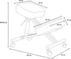 Ergonomischer Kniestuhl Bürohocker Metall und Stoff Produktbild-Vorschau 7