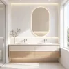 Miroir de salle de bain LED ovale Zimilo, 50x80 cm, avec Voir les images du produit 1
