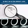 Loupe grossissante avec lumière, 33 LEDs 30x pour loupe Voir les images du produit 4