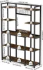 Unho Multifunktionales Standregal Braun aus MDF und Metall Produktbild-Vorschau 12
