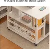 Taobou Computer-Schreibtisch Schwarz höhenverstellbar mobil Produktbild-Vorschau 3