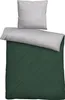 A bedding set consisting of a pillowcase and a duvet cover, laid out flat. Produktbild-Vorschau