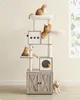 Feandrea Kratzbaum, mit Katzenklo-Schrank, 185cm, Produktbild-Vorschau 8