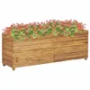 vidaXL Lit surélevé 150x40x55 cm teck vieux bois et acier Voir les images du produit 19