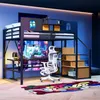 Merax Etagenbett Hochbett 140x200 mit Stauraumleiter und Produktbild-Vorschau 5