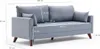 Hanah Home, Bella Soft Yataklı Üçlü Koltuk - Blue, Produktbild-Vorschau 7