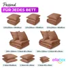 EllaTex Renforcé Bettwäsche 200x200 + 2x 80x80 cm Baumwolle Produktbild-Vorschau 7