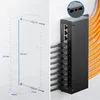 deleyCON CAT 6a Patchpanel Verteilerfeld 12 Port - Desktop Produktbild-Vorschau 3
