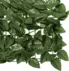 vidaXL Pare-vue de balcon avec feuilles vert foncé 200x75 Voir les images du produit 3