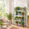 Relaxdays Blumenregal mit 5 Ablagen, HBT: 144 x 71 x 24,5 Produktbild-Vorschau 3