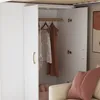 Hochbett 90x200 cm mit Kleiderschrank, Regalen & Produktbild-Vorschau 7
