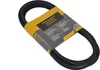A black drive belt is packaged with a yellow and gray label. Produktbild-Vorschau