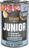 A can of dog food with images of chicken and egg. Produktbild-Vorschau