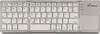 MediaRange Tastatur Wireless 63 Ta. faltbar Toch. DE silber Produktbild-Vorschau 1