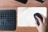 MuchoWow® Mauspad Mousepad Marmor - Gold - Weiß - Luxus Produktbild-Vorschau 4