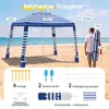 Sekey Strandmuschel Pop Up 240 x 240 cm für 4 Personen mit Produktbild-Vorschau 3