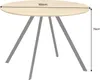 riess-ambiente Design Esstisch ATELIER rund 100cm Eiche Produktbild-Vorschau 2