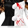 Clown Horror Halloween Costume Creepy Fun Rosso Nero Bianco Anteprima dell’immagine prodotto 3