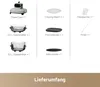 A diagram showing the different components included with a product. Produktbild-Vorschau