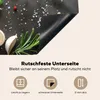 KitchenYeah® Kryt varné desky citron - bylinky - betonový Náhled obrázku produktu 3