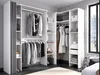 Eckkleiderschrank Kleiderschranksystem - B. 164/234 cm - Produktbild-Vorschau 2