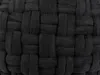 BELIANI Pouf Schwarz Samtstoff 45 x 35 cm Rund Wohnzimmer Produktbild-Vorschau 5