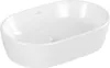 A white oval basin is shown against a white background. Produktbild-Vorschau