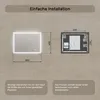 ARTFORMA LED Badspiegel rechteckig 80x60 cm rahmenlos mit Produktbild-Vorschau 8