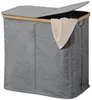 KESPER Wäschesammler grau – 54,5x33x50cm – -Bambusrahmen & Produktbild-Vorschau 7