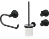 LENZ NERO Bad- Accessoires- Set in Schwarz-matt, 4-teilig Produktbild-Vorschau 1