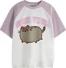 Pusheen - Tričko "Good Vibes" pre dievčatá s raglánovým Náhľad obrázku produktu 1