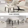 HOMCOM Sitzhocker Hocker mit weichem Sitzkissen Stahlbeinen Produktbild-Vorschau 6