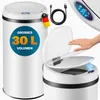 MONZANA® Mülleimer Küche mit Sensor Leise 30L Edelstahl USB Produktbild-Vorschau 1