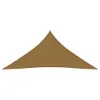 vidaXL Voile d'ombrage 160 g/m² Taupe 3x4x4 m HDPE Voir les images du produit 10