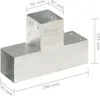 vidaXL Post Connector 4 ks. T-tvar Pozinkovaný kov 91 x 91 Náhľad obrázku produktu 6