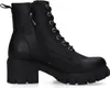 A black women's boot with a platform sole and laces. Produktbild-Vorschau