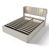 Polsterbett Doppelbett Leselicht mit Ladefunktion Kopfteil Produktbild-Vorschau 18