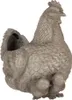 Clayre & Eef Kvetináč Chicken 46x30x38 cm sivý plast Náhľad obrázku produktu 2