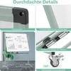 COSTWAY Doppelseitiges mobiles Whiteboard 120x90cm, Produktbild-Vorschau 6