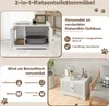 COSTWAY Katzenschrank Katzentoilette, Katzenhaus mit Produktbild-Vorschau 2