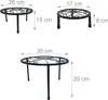 Support à fleurs Relaxdays, lot de 5 pièces, rond, robuste, Voir les images du produit 5