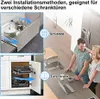 A collage showing kitchen organization solutions, with a close-up of a pull-out drawer system and a couple interacting in a modern kitchen. Náhled obrázku produktu