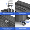 Mulisoft Gepäcksets 4 Teilig Kofferset mit Beautycase ABS Produktbild-Vorschau 3