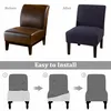 Stretch Armless Chair Cover, vodoodpudivý žakárový kryt Náhled obrázku produktu 4