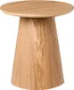 BELIANI Beistelltisch Braun Eschenholz MDF 41 x 41 cm Rund Produktbild-Vorschau 1