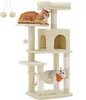FEANDREA Kratzbaum, 112 cm, Katzenbaum mit Hängematte, Produktbild-Vorschau 1