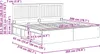vidaXL Bettrahmen Schwarz 200 x 200 cm Massives Kiefernholz Produktbild-Vorschau 8