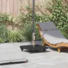 vidaXL Sonnenschirmständer Schwarz 45 x 45 x 43 cm Granit Produktbild-Vorschau 2