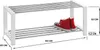 Schuhbank - Weiß lackiert - 80 x 30 cm - Kiefer massiv - Produktbild-Vorschau 3