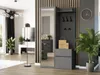 Garderobe - Anthrazit - 100 x 35 x 181 cm - Modern V-5 Produktbild-Vorschau 2
